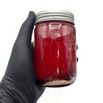 550045 شمع معطر شیشه ای درب فلزی سلین بزرگ مدل توت فرنگی( استاروبری )