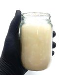 550044 شمع معطر شیشه ای درب فلزی سلین بزرگ مدل شکلات سفید ( وایت چاکلت)