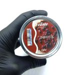 550041 شمع معطر شیشه ای درب فلزی سلین بزرگ مدل کیک مربا ( چری پای)