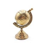 کره زمین برنجی هندی ارتفاع 14cm کد 210038
