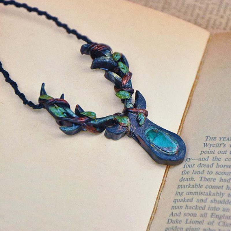 گردنبند فیروزه نیشابور چوبی کد 320085