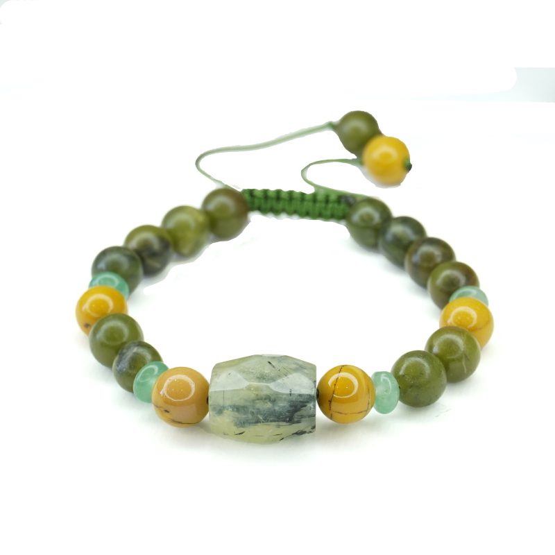 دستبند سنگ یشم پرهینت کد 310185