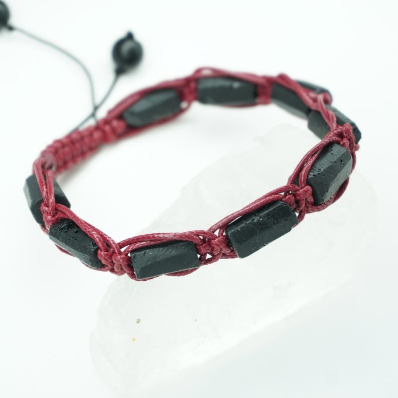 دستبند سنگ تورمالین راف کد 310195