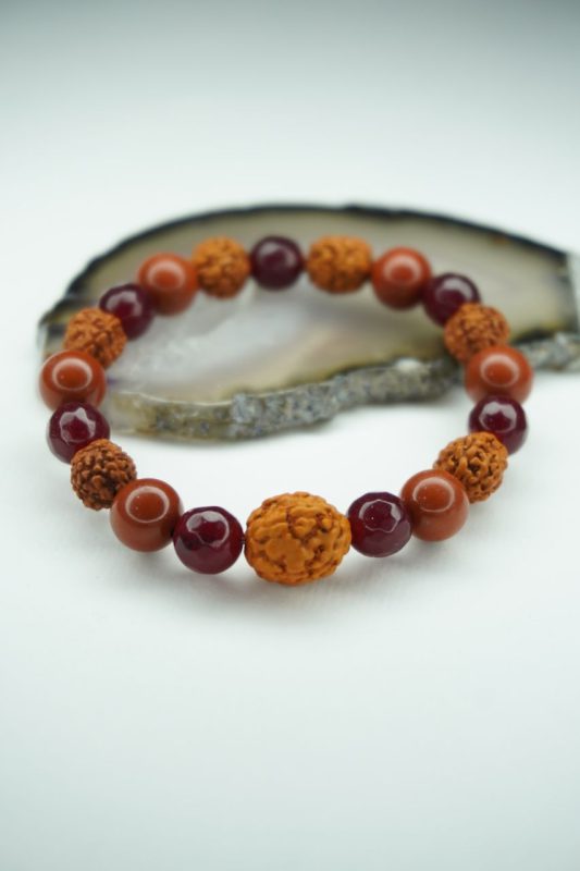 دستبندعقیق دانه اناری مرجان ورودراکشا کد310201