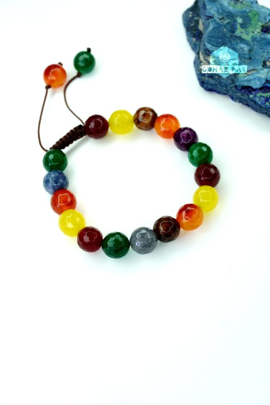 دستبند سنگ عقیق کد 310184