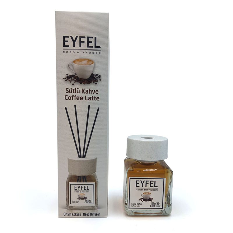 خوشبو کننده هوا ایفل اصل (سفارش لهستان ) EYFEL مدل قهوه لاته caffee latte حجم 120 میلی لیتر کد 561055
