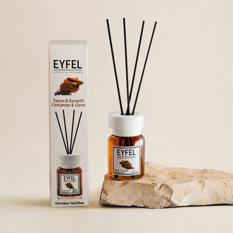 خوشبو کننده هوا ایفل اصل EYFEL مدل دارچین و میخک cinnamon and clove حجم 120 میلی لیتر کد 561007
