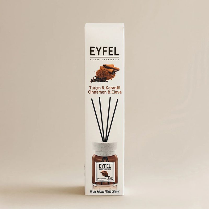 خوشبو کننده هوا ایفل اصل EYFEL مدل دارچین و میخک cinnamon and clove حجم 120 میلی لیتر کد 561007