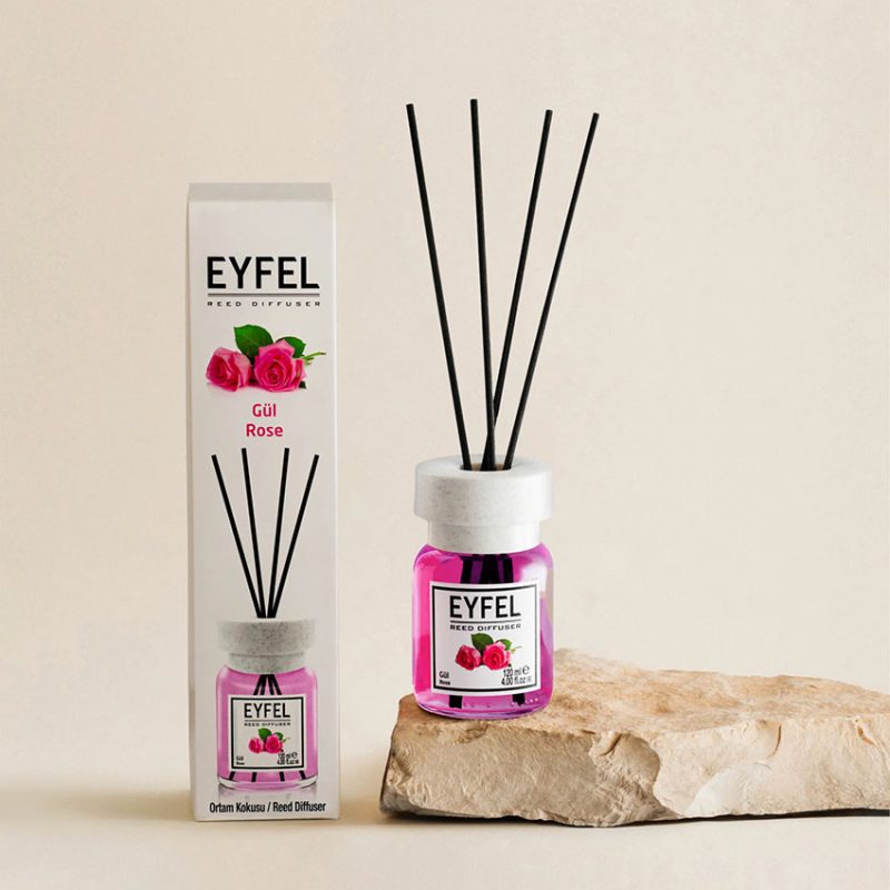خوشبو کننده هوا ایفل اصل EYFEL مدل گل رز rose حجم 120 میلی لیتر کد 561023