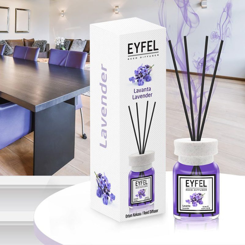 خوشبو کننده هوا ایفل اصل EYFEL مدل اوسطوخودوس lavender حجم 120 میلی لیتر کد 561024
