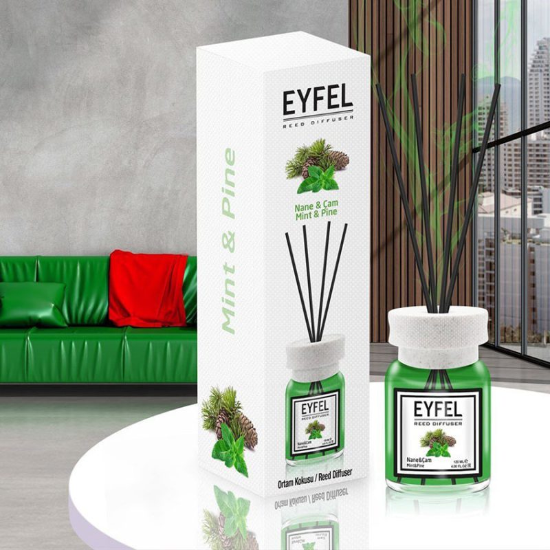 خوشبو کننده هوا ایفل اصل EYFEL مدل نعنا کاج mint & pine حجم 120 میلی لیتر کد 561021