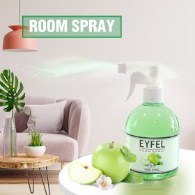 562002 اسپری خوشبو کننده هوا ایفل اصل EYFEL مدل سیب سبز green apple حجم 500 میلی لیتر کد 562002