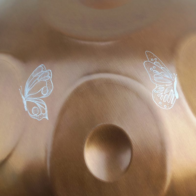 هنگ درام برند چوپی پن جنس استیل ضدزنگ تمام دست ساز طرح پروانه کد 152013