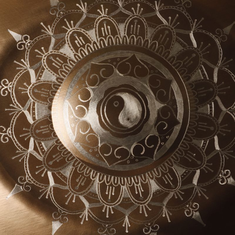 هنگ درام برند چوپی پن جنس استیل ضدزنگ تمام دست ساز طرح یین یانگ کد 152004