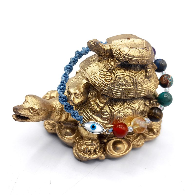 دستبند هفت سنگ وچشم زخم کد310228