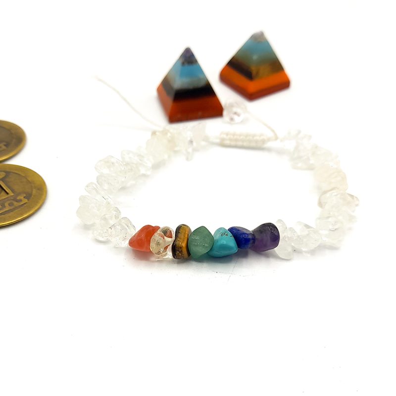 دستبند هفت سنگ رز کریستالی کد310225