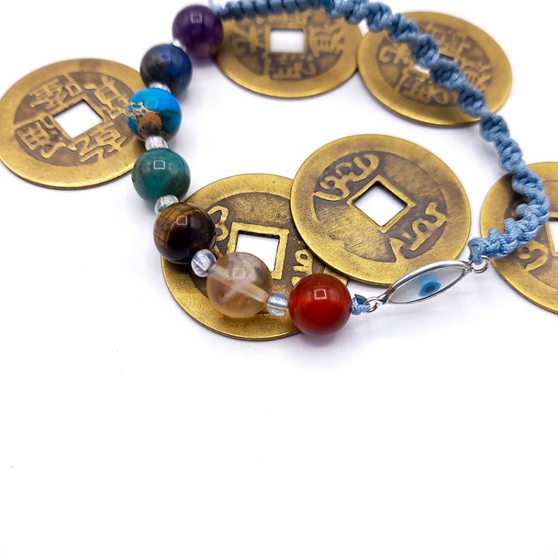 دستبند هفت سنگ وچشم زخم کد310228