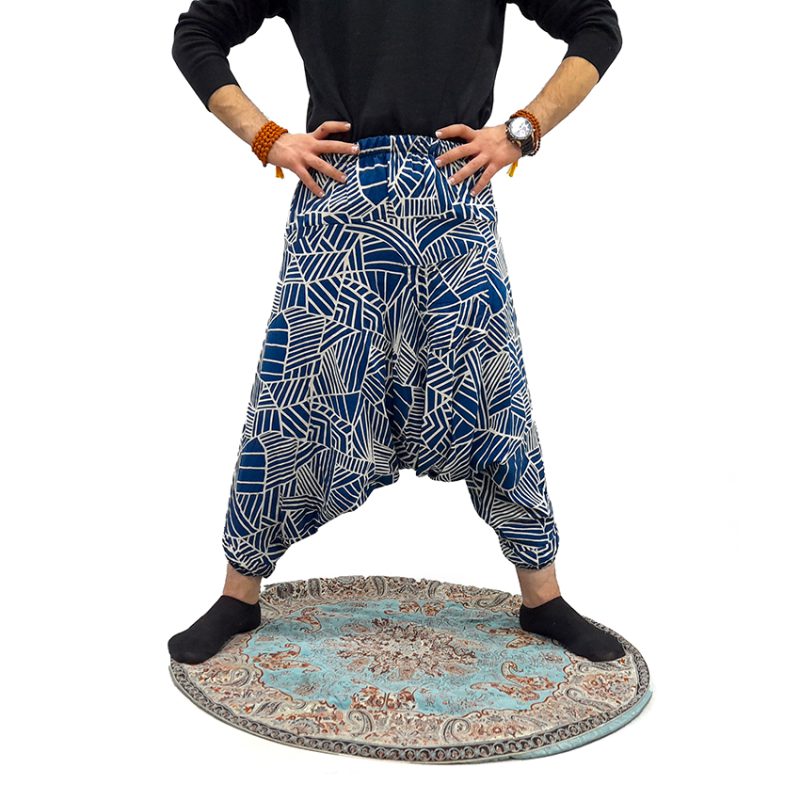 شلوار تبتی یا سنبادی طرحدارفاق بلند کد 230035