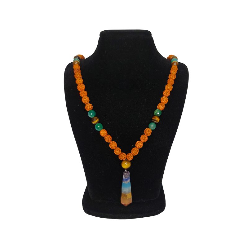 گردنبند رود راکشا وآویز هفت چاکر کد 320022