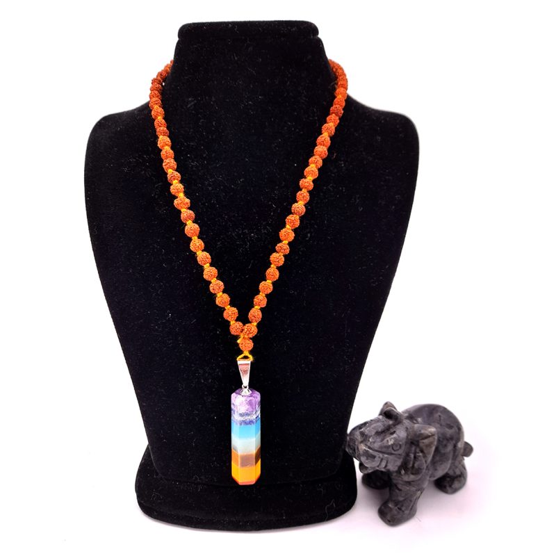 گردنبند رود راکشا و هفت چاکرا فشنگی کد 320008