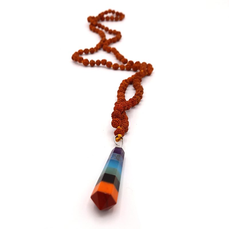 گردنبند رود راکشا و هفت چاکرا کراواتی کد 320011