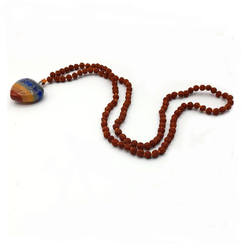 گردنبند رود راکشا و هفت چاکرا قلب کد 320010