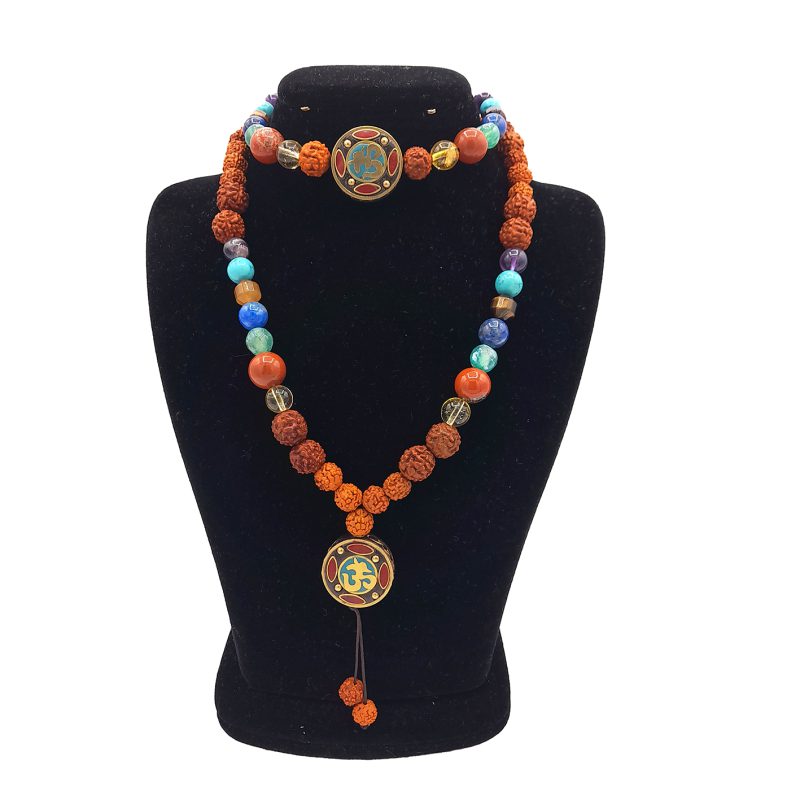 گردنبندست رود راکشا و هفت چاکرا وپلاک تبتی کد320039