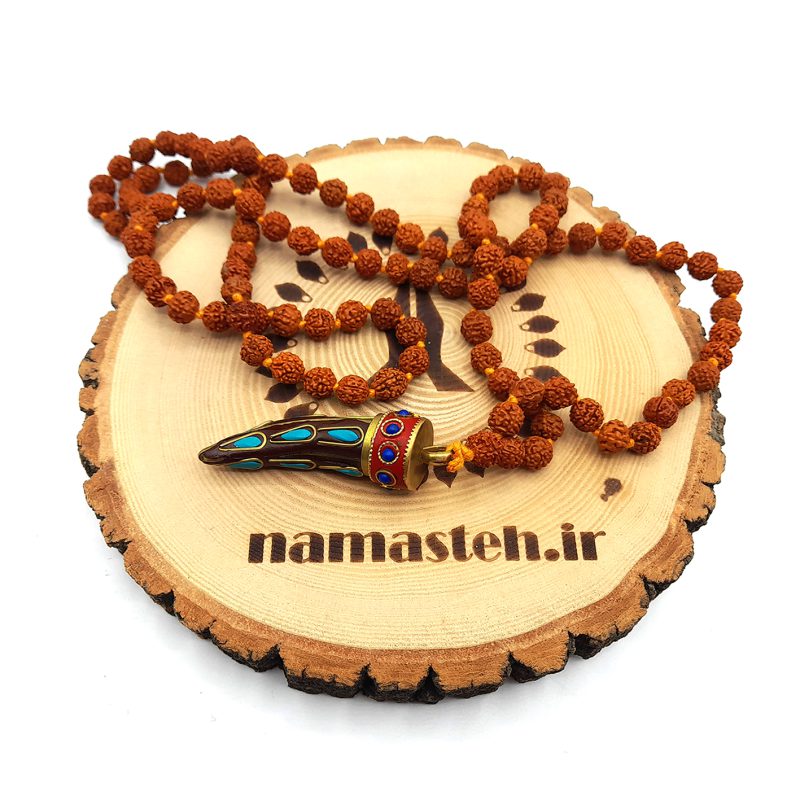 گردنبند رود راکشا و آویز عاج تبتی کد320044