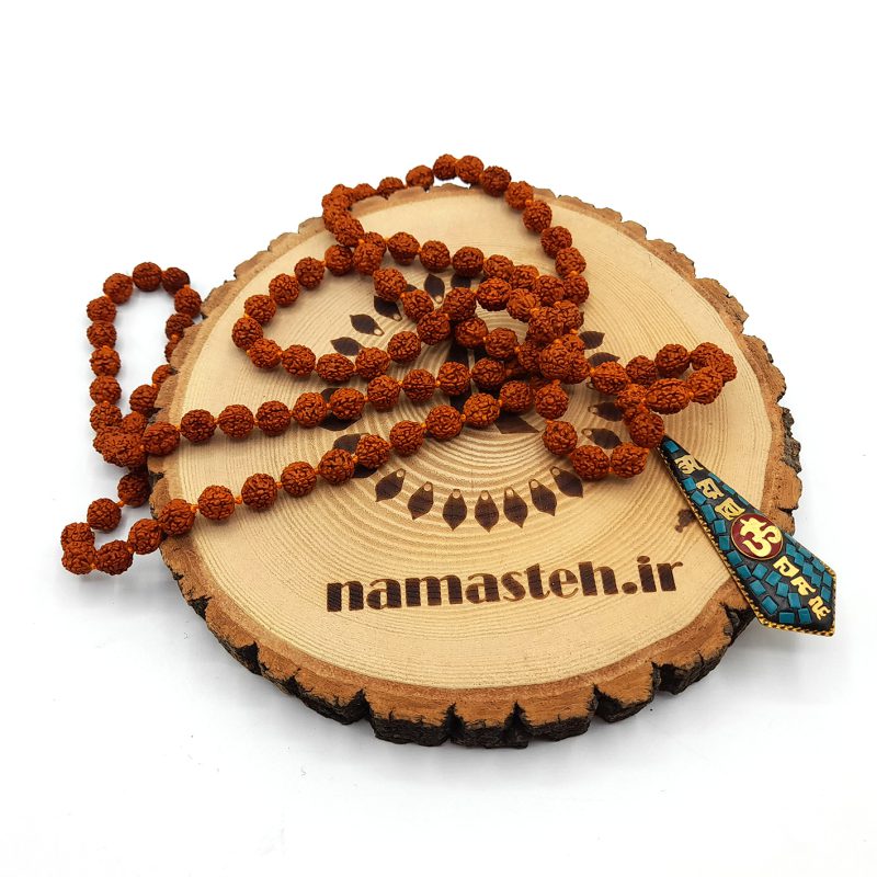 گردنبند رود راکشا و آویز تبتی اوم کد320045