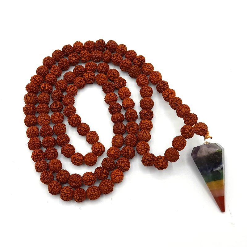 گردنبند رود راکشا و آویز پاندول هفت چاکرا کد320053