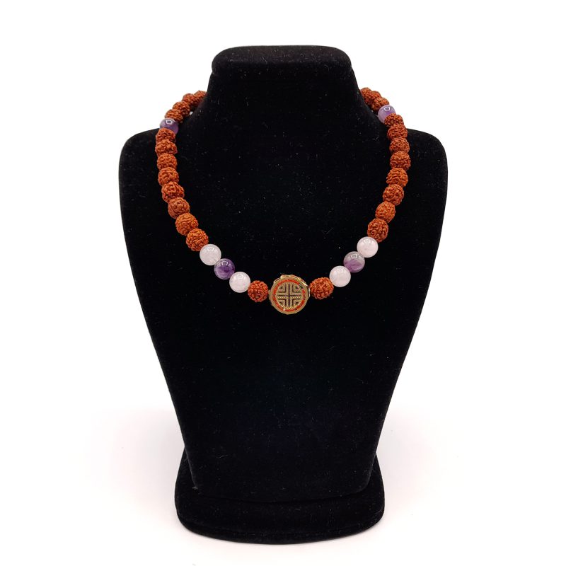 گردنبند رود راکشا و کوارتز وآمیتیست کد320058