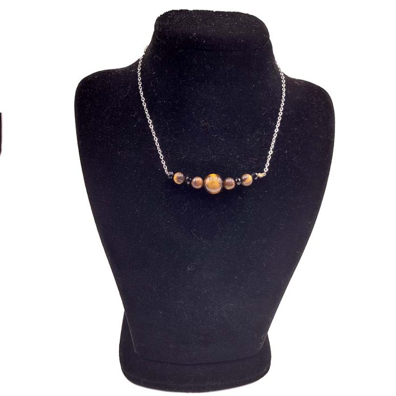 ست گردنبند و گوشواره چشم ببر کد 320085