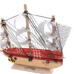 کشتی چوبی سایز 30 سانتی متر استخوانی کد 720025