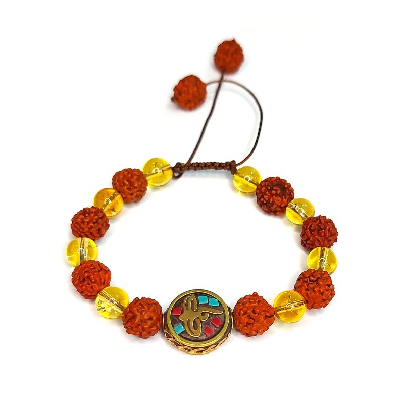 دستبند رودراکشا و سیترین کد310008