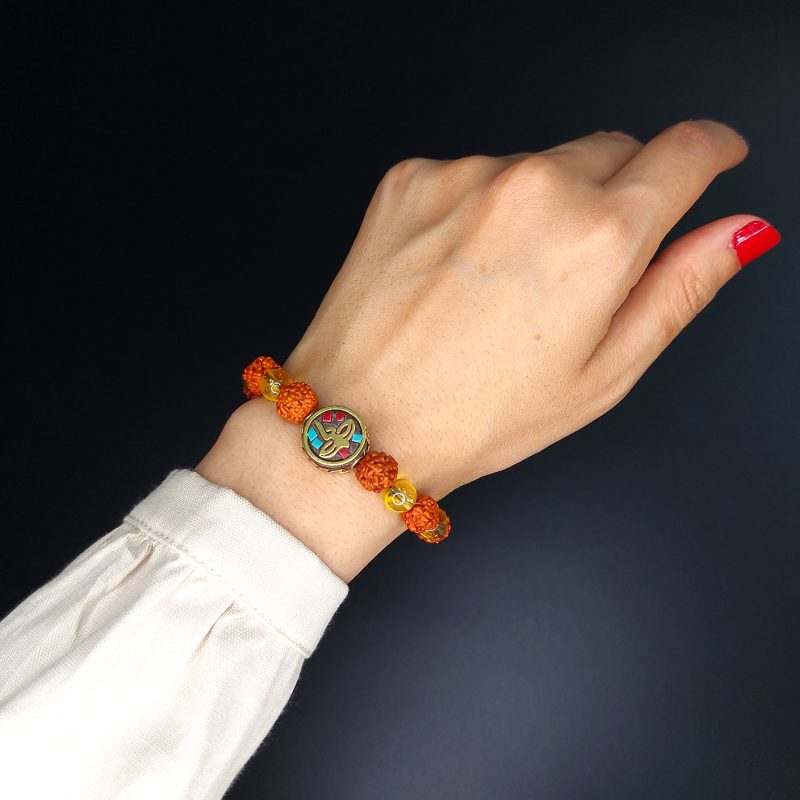 دستبند رودراکشا و سیترین کد310008