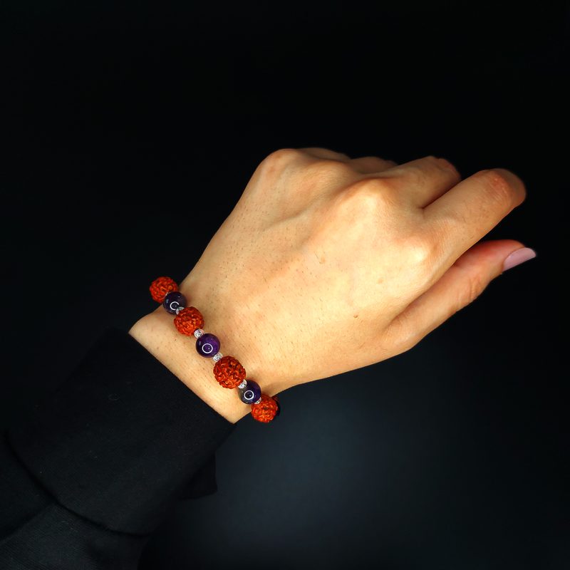 دستبند رود راکشا و آمیتیست کد310027