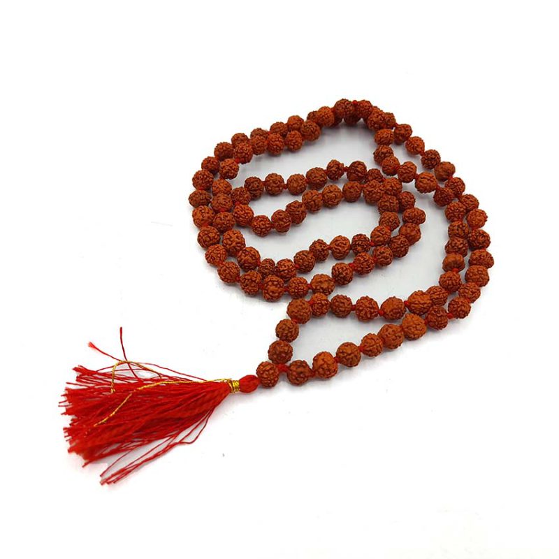 تسبیح رودراکشا هندی اصل 108 عددی سایز 6