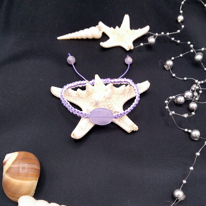 دستبند بافت آمیتیست کد310219