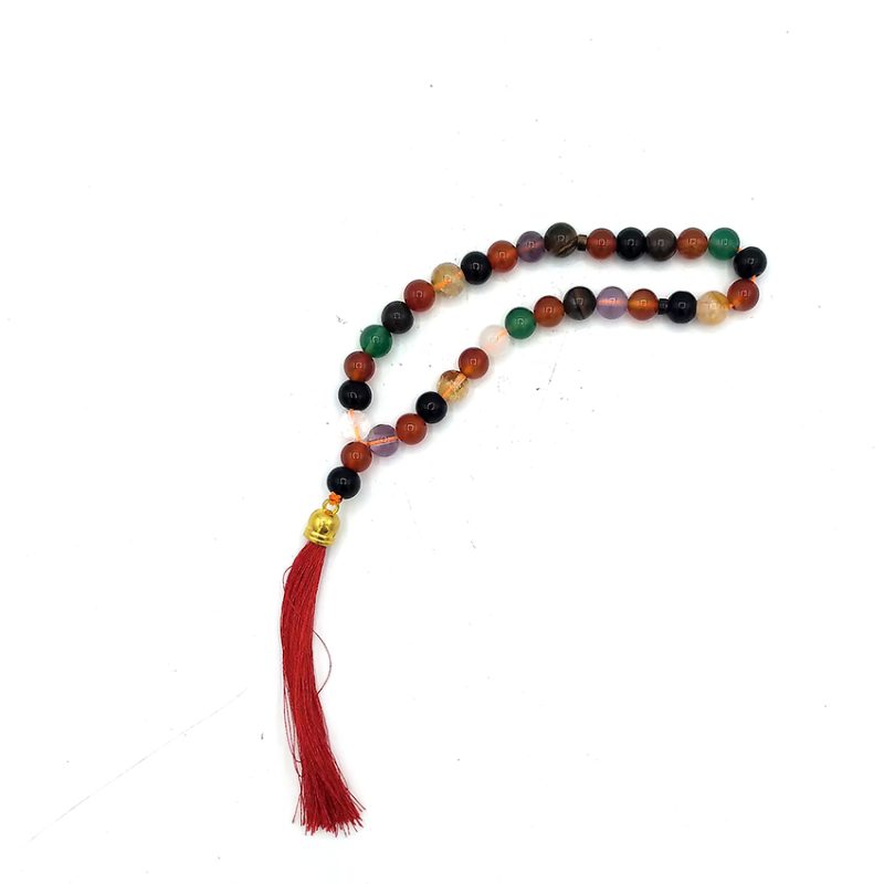 تسبیح 8 سنگ رنگی کد 630020