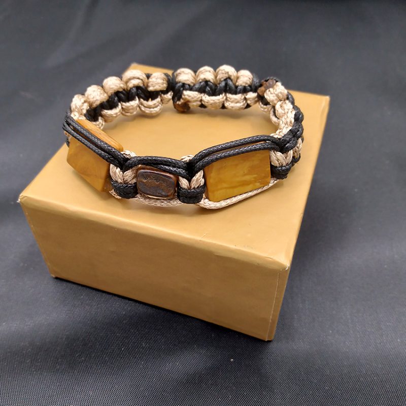 دستبند بافت چشم ببر کد310222