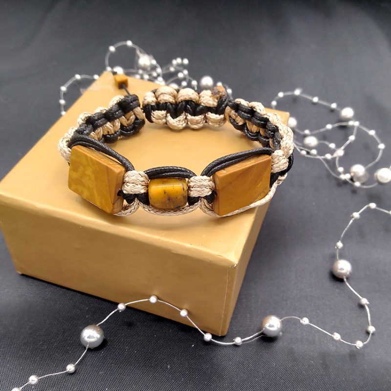 دستبند بافت چشم ببر کد310222