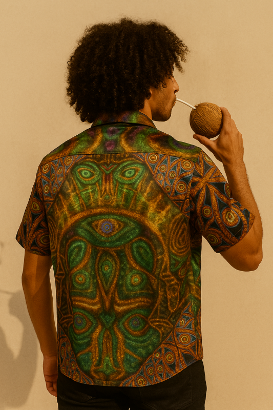 پیراهن بلک لایت جنس ساتن ابریشمی (استایل هاوایی)