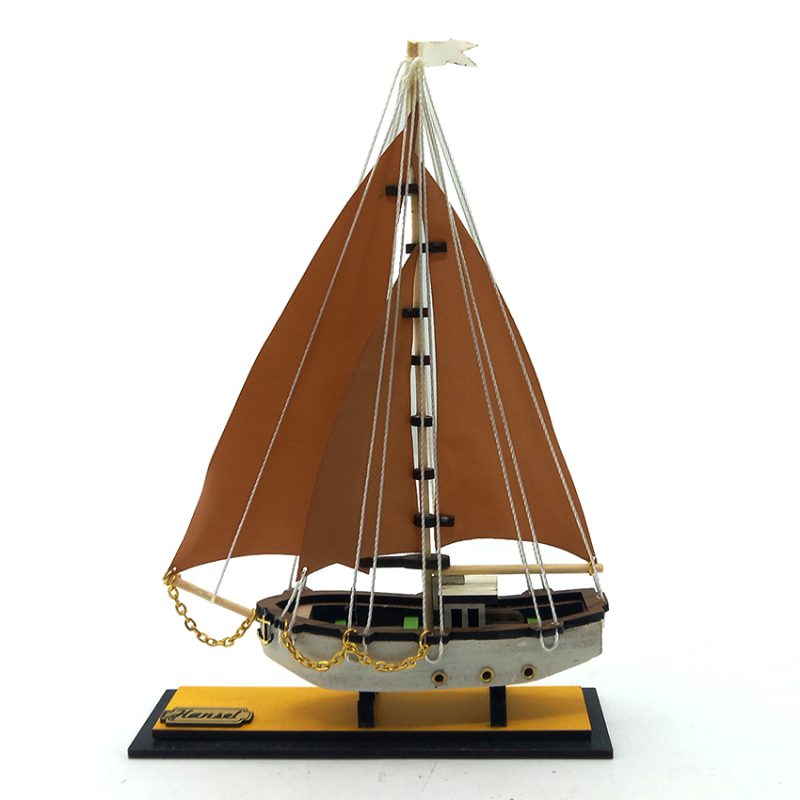 ماکت کشتی چوبی طول 13 سانتیمتری