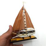 ماکت کشتی چوبی طول 13 سانتیمتری