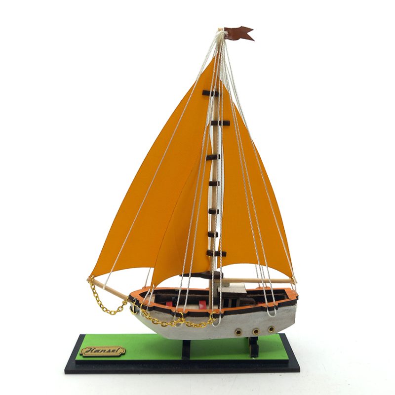 ماکت کشتی چوبی طول 13 سانتیمتری