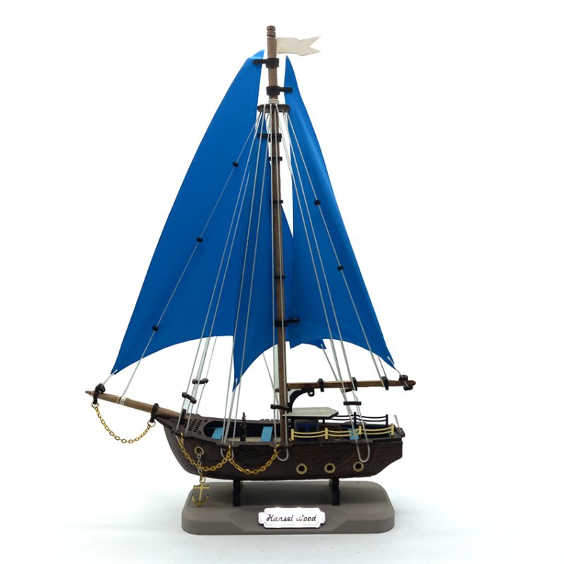 ماکت کشتی چوبی طول 25 سانتیمتری