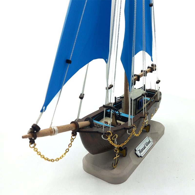 ماکت کشتی چوبی طول 25 سانتیمتری