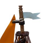 ماکت کشتی چوبی طول 40 سانتیمتری خردلی