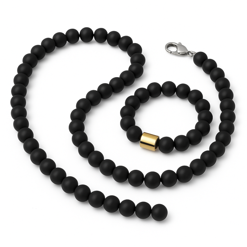 ست دستبند گردنبند اونیکس کد310235