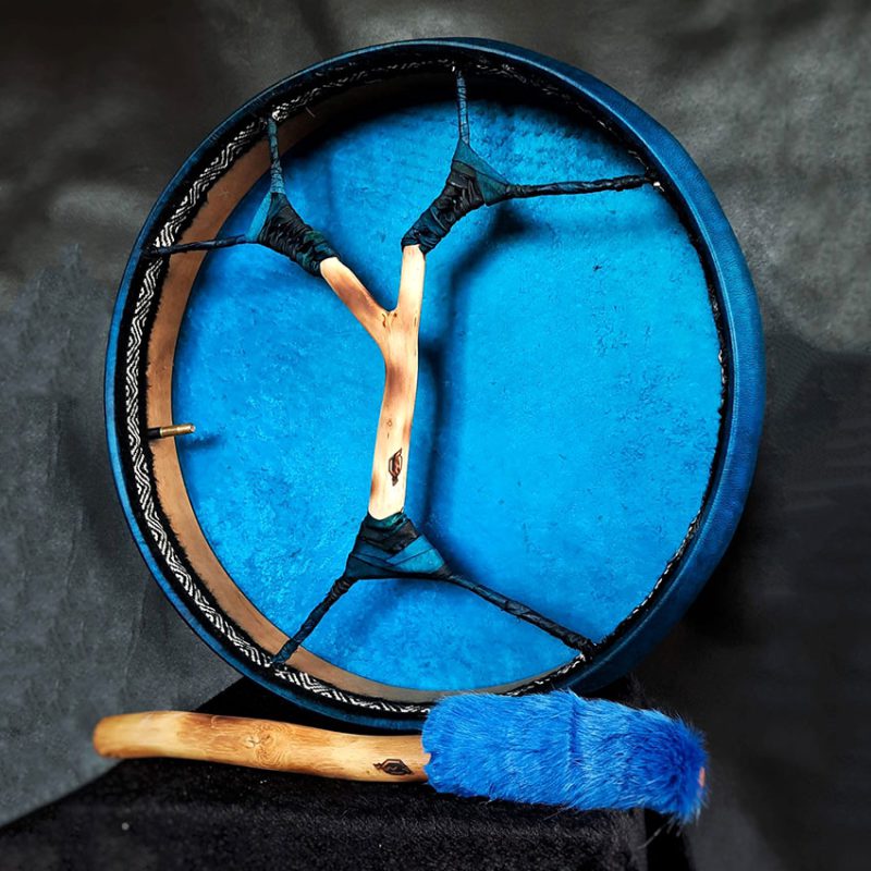 شمنیک درام پوست طبیعی مدل بادی آبی